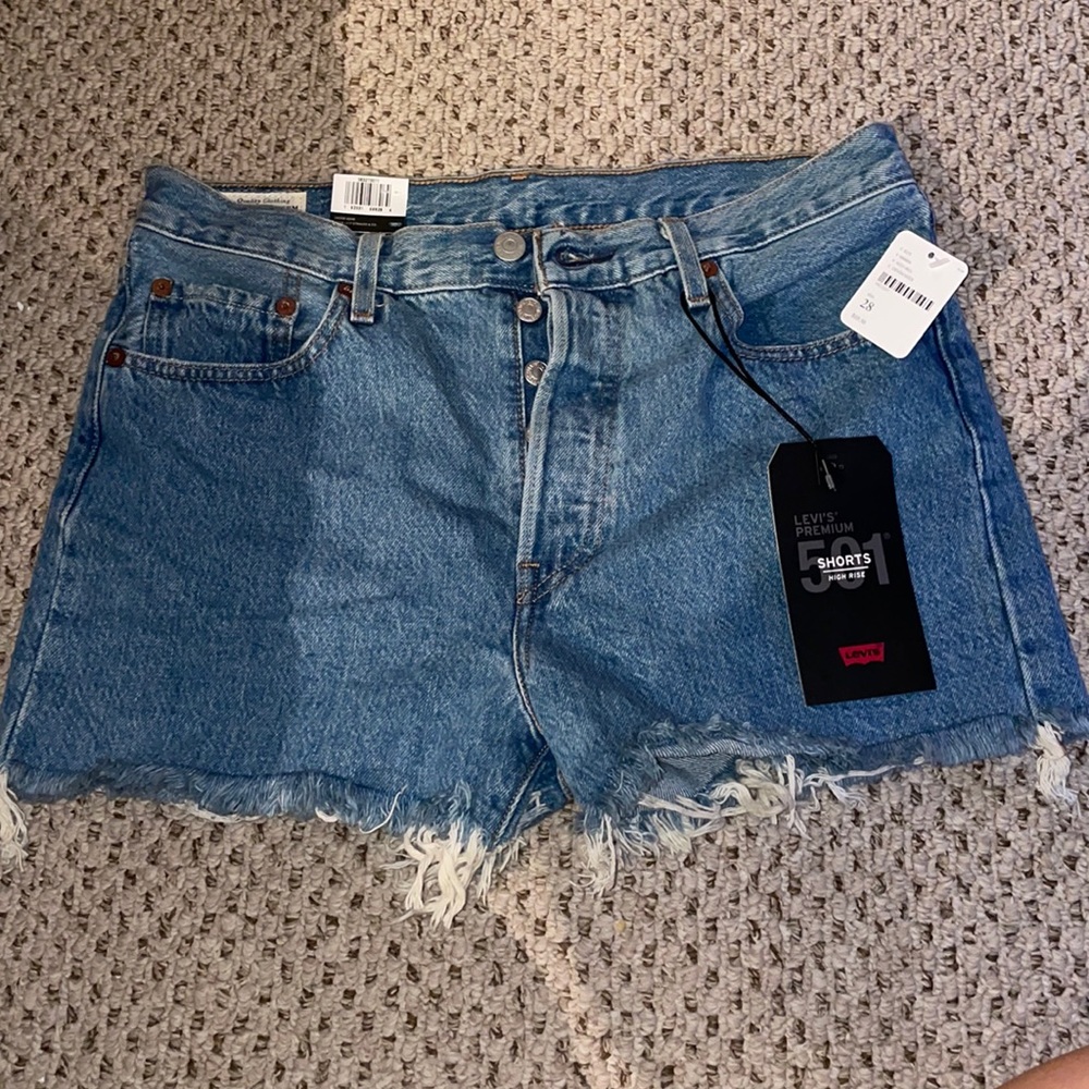Levi’s high rise 501 shorts non-stretch